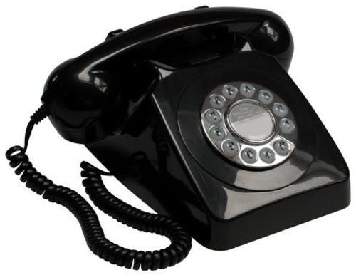 <p><a href="https://go.redirectingat.com?id=74968X1596630&url=https%3A%2F%2Fwww.walmart.com%2Fip%2FGpo-746-Retro-Push-Button-Telephone-Black%2F963508233&sref=https%3A%2F%2Fwww.thepioneerwoman.com%2Fjust-for-fun%2Fg43774935%2Fwalmart-nostalgic-products%2F" rel="nofollow noopener" target="_blank" data-ylk="slk:Shop Now;elm:context_link;itc:0;sec:content-canvas" class="link ">Shop Now</a></p><p>Retro Push Button Telephone</p><p>$40.62</p><p>walmart.com</p>