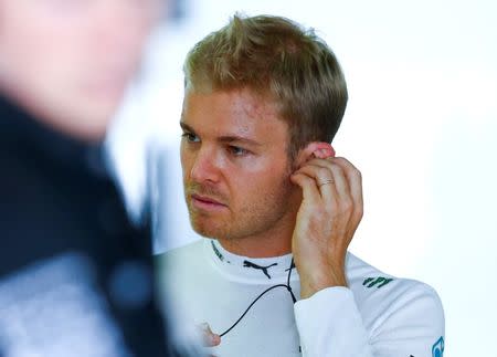 Germany Formula One - F1 - German Grand Prix 2016 - Hockenheimring, Germany - 30/7/16 - Mercedes' Nico Rosberg before practice. REUTERS/Ralph Orlowski