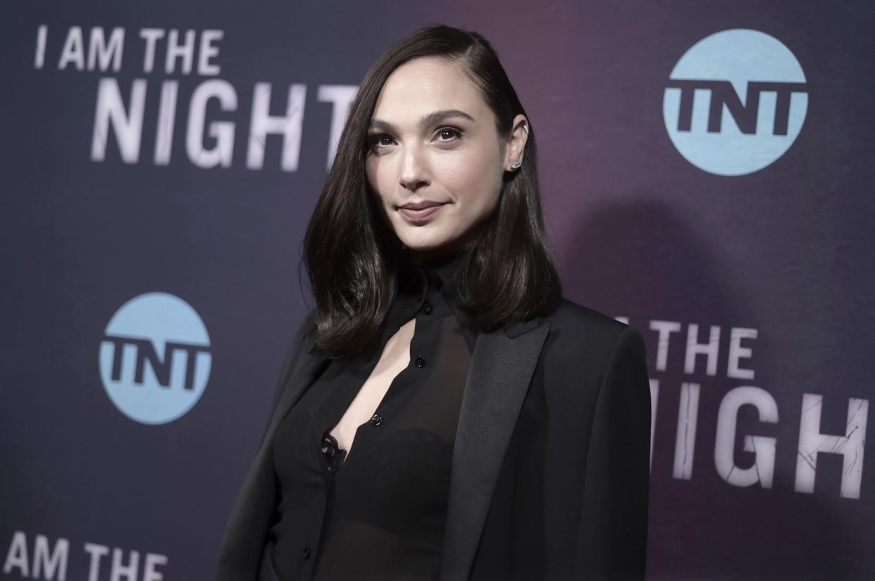 In this file photo, Gal Gadot attends the premiere of "I Am the Night" on Jan. 24, 2019, in Los Angeles. 