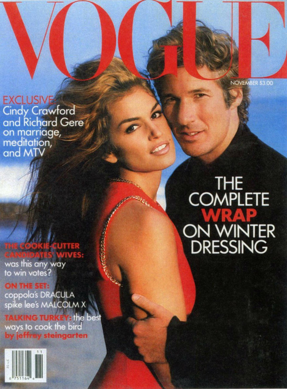 Cincy Crawford & Richard Gere (Vogue USA, noviembre 1992)