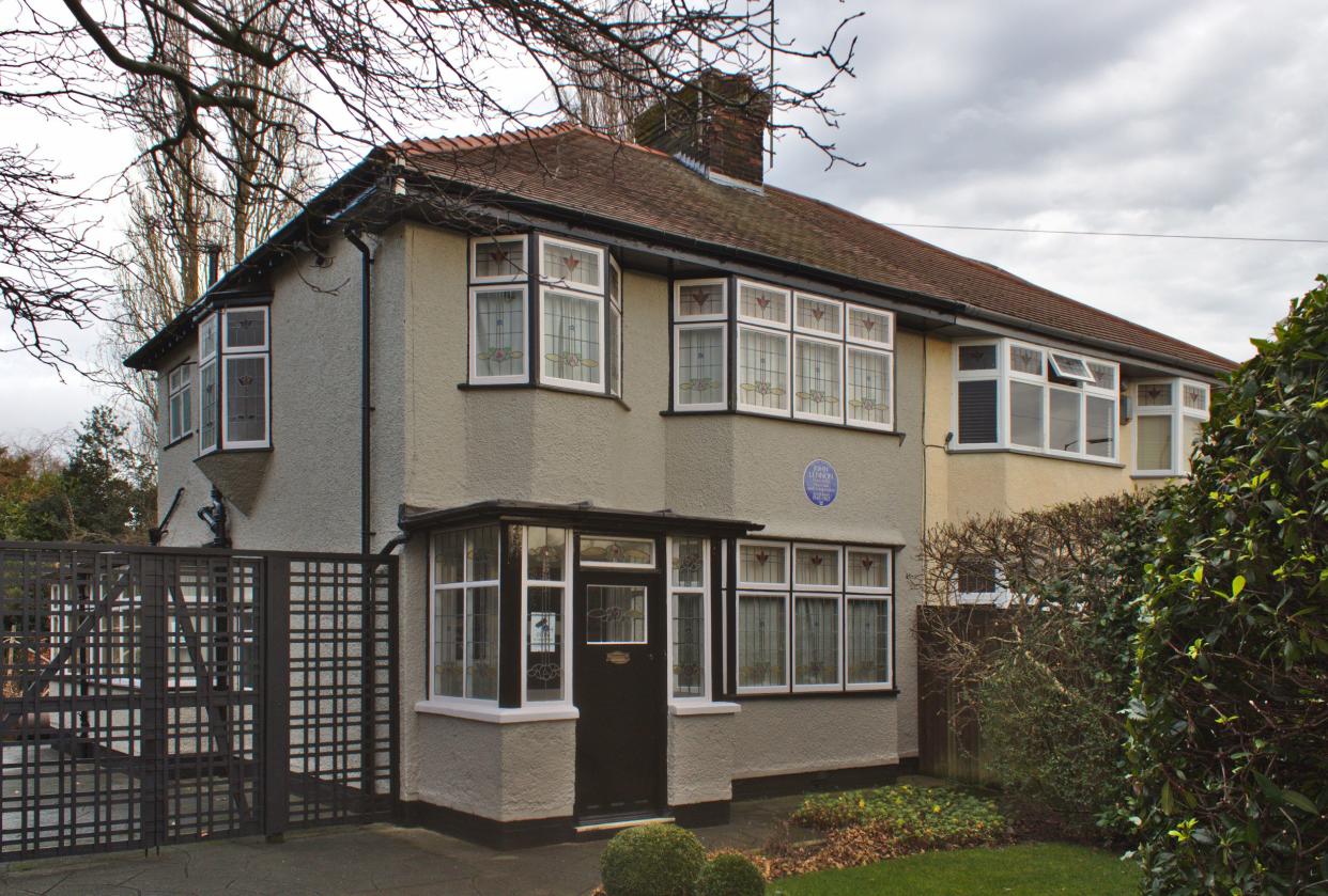 Childhood home of John Lennon in Liverpool.