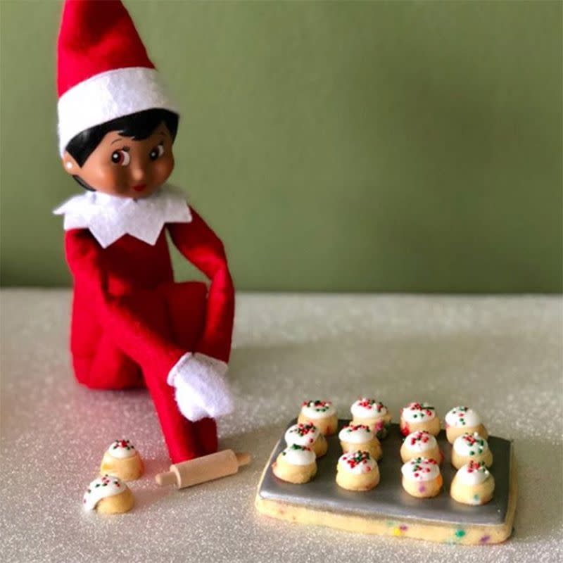 <p>Kids and elves alike enjoy sweet treats! Set up some mini goodies just waiting to be baked by your favorite elf.</p><p>Source:<strong> <a href="https://www.instagram.com/p/B3nrxQ_pXUC/" rel="nofollow noopener" target="_blank" data-ylk="slk:@littleredbirdcustomcookies" class="link ">@littleredbirdcustomcookies</a></strong></p><p>RELATED: <strong><a href="https://www.womansday.com/food-recipes/food-drinks/g2021/christmas-desserts/" rel="nofollow noopener" target="_blank" data-ylk="slk:95 Irresistible Christmas Desserts to Serve This Holiday" class="link ">95 Irresistible Christmas Desserts to Serve This Holiday</a></strong></p>