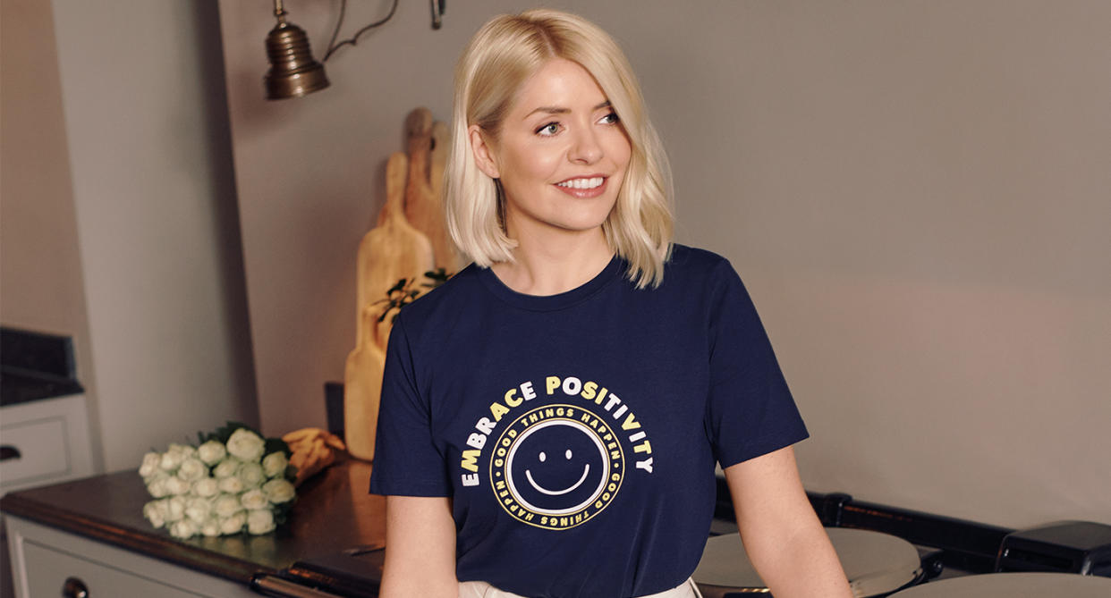 Holly's new M&S look includes a £7.50 T-shirt. (Marks & Spencer)