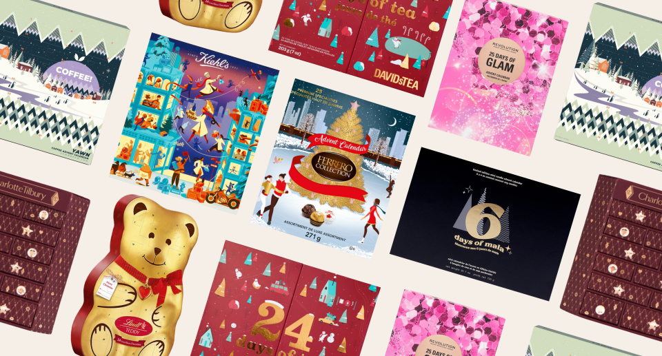 These advent calendars will get you excited for the holiday season, 2023 advent calendars, charlotte tilbury advent calendar, lindt chocolate advent calendar, candle advent calendar, coffee advent calendar, best advent calendars in 2023