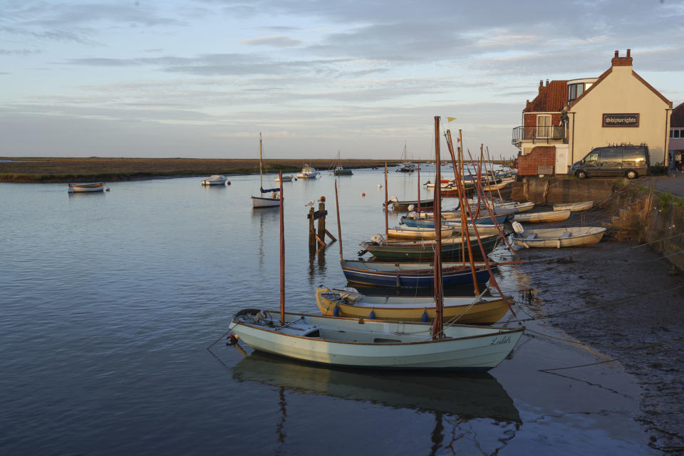 Sample image taken with the Sony FE 16-35mm F2.8 GM II of boats on a lake at golden hour