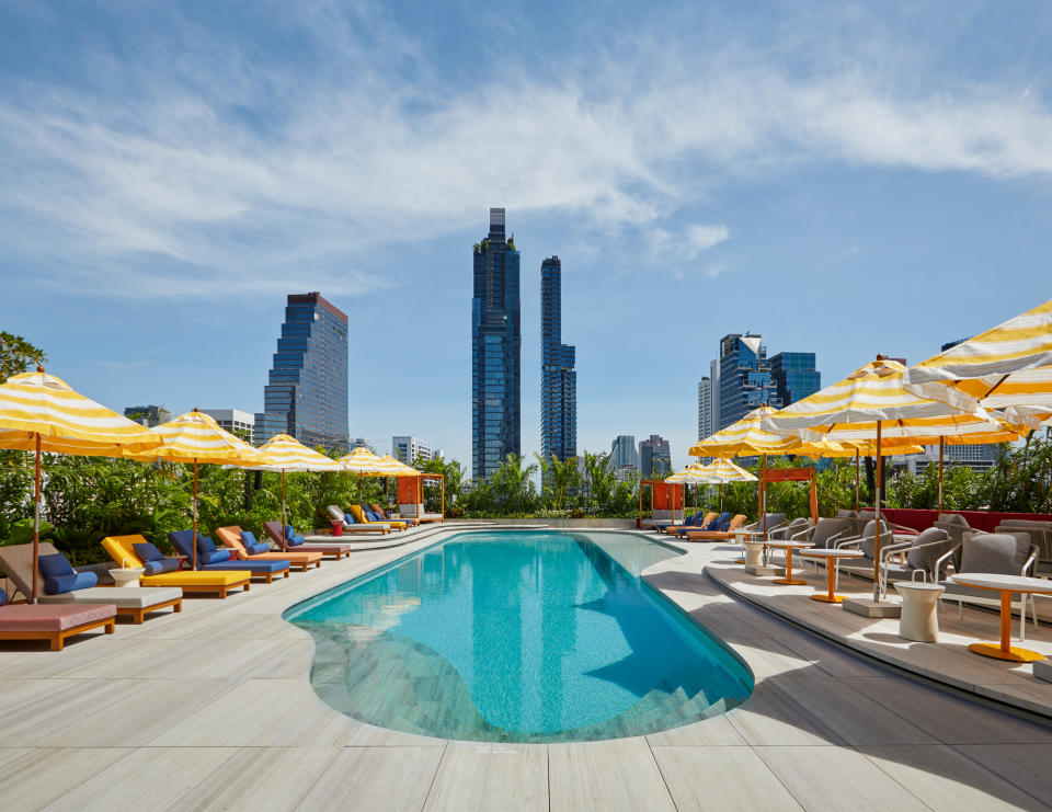 The pool area at The Standard Bangkok Manahakhon. (PHOTO: The Standard)