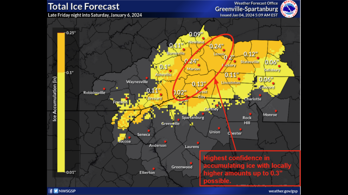 There’s snow in the Charlotte area forecast this weekend. Will you see it?