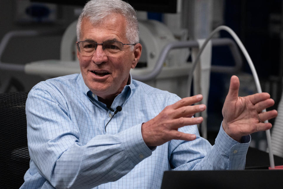 Steve Berkowitz answers questions during an interview, April 27, 2022, at Modern Vascular, 11851 N 51st Ave., Glendale, Arizona.