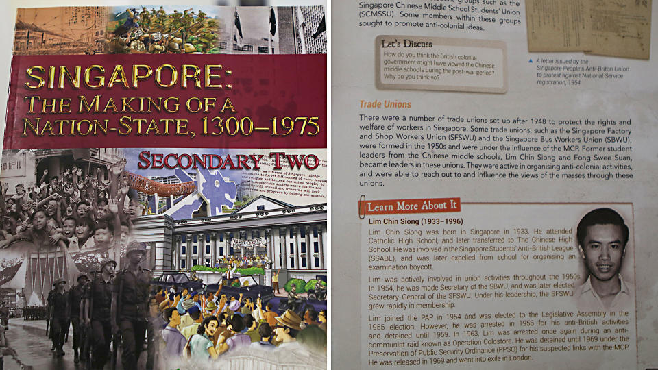 Singapore’s history Secondary Two textbook