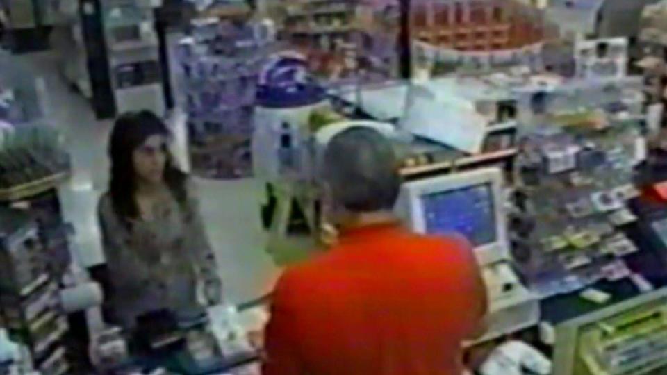 Surveillance video shows Sandra Sapaugh inside the convenience store right before her attack. / Credit: Harris County  District Clerk's Office