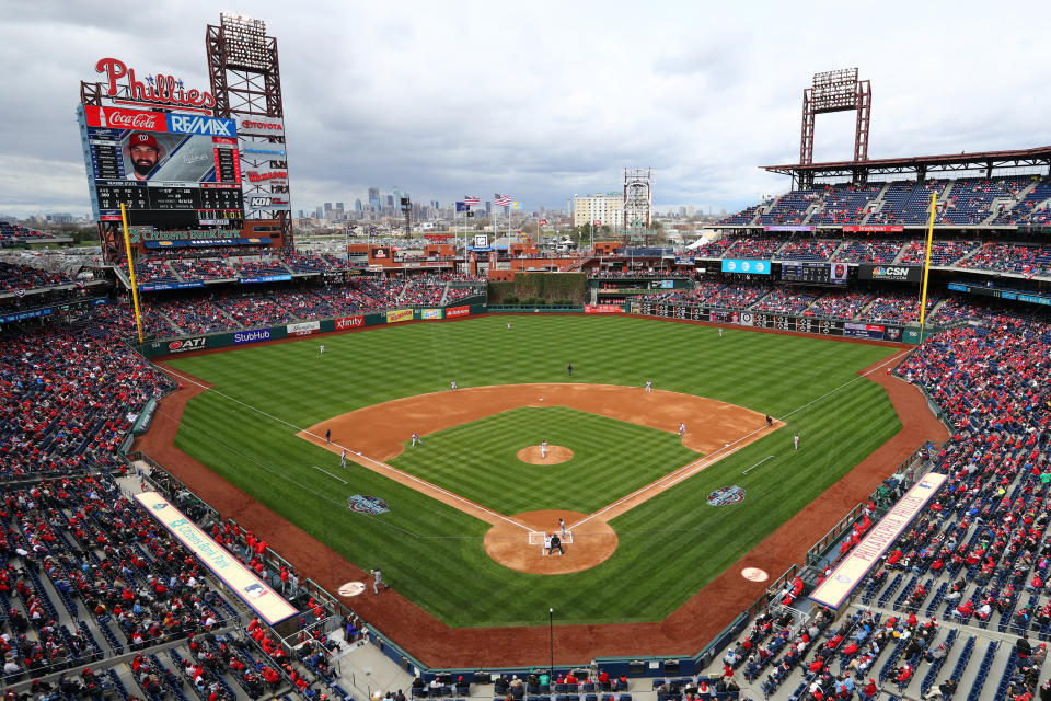 A photo of Citizens Bank Park and not Coors Field ran in the Rockies preview in the Denver Post. (Getty Images)