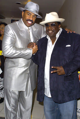 Kings of Comedy Steve Harvey and Cedric the Entertainer at the L.A. premiere of Fox Searchlight's Johnson Family Vacation