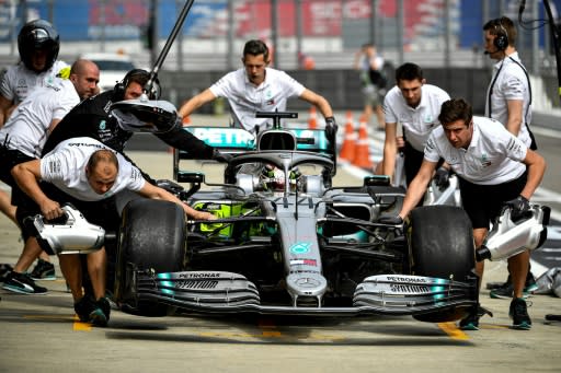 'I don't think we're getting the maximum from our car,' said Mercedes driver Lewis Hamilton after being outpaced in practice in Sochi