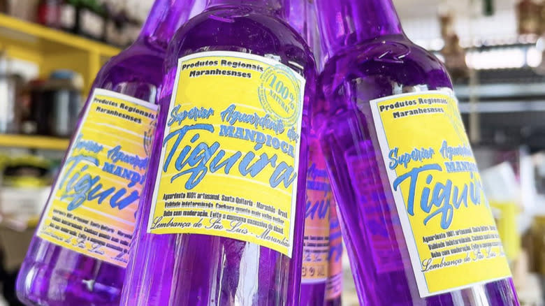 bottles of tiquira