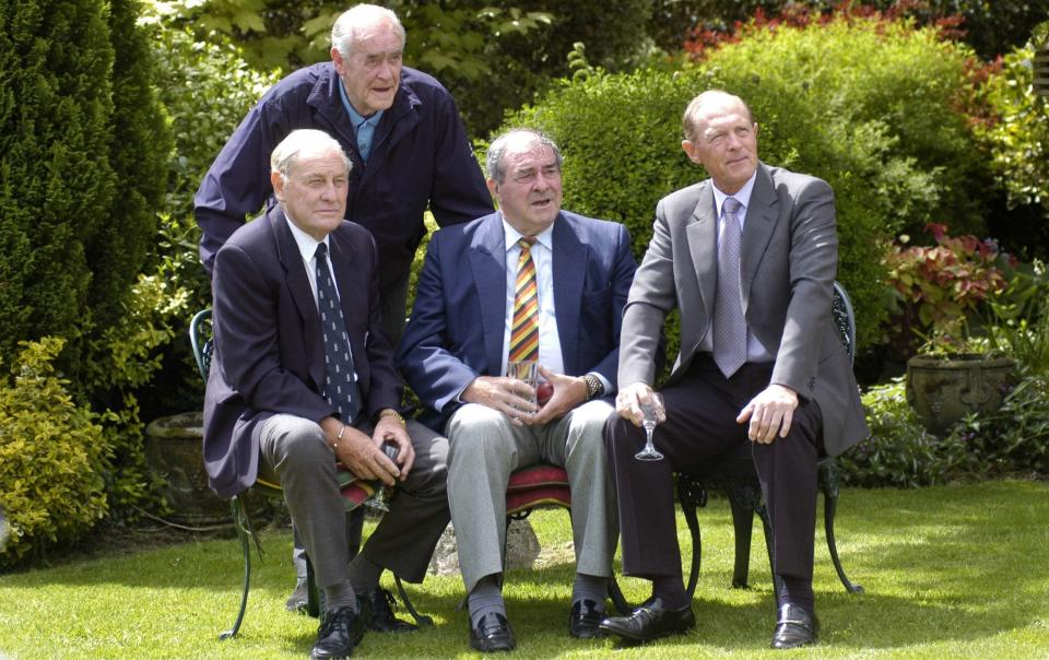 Illingworth, left, with three other Yorkshire legends, l-r, Brian Close, Fred Trueman and Geoffrey Boycott - Simon Wilkinson/Swpix.Com/Shutterstock