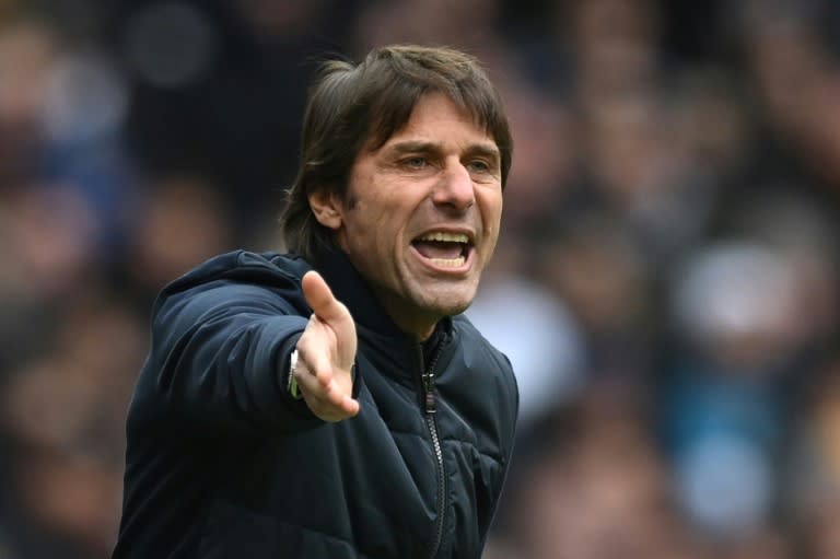 El entrenador italiano Antonio Conte durante un partido de la Premier League con el Tottenham, el 11 de marzo de 2023 (JUSTIN TALLIS)