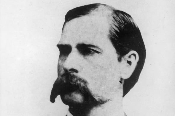 American lawman and gunfighter Wyatt Earp, late 1800s.