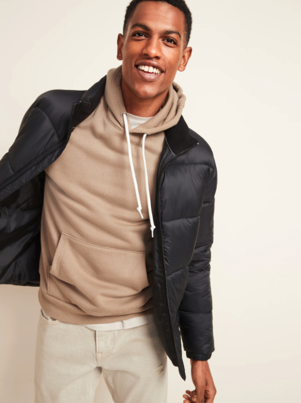 Frost-Free Zip-Front Puffer Jacket. Image via Old Navy.