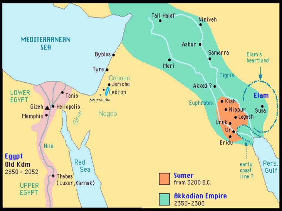 Mapa de la antigua Mesopotamia. (Foto: Textbook)