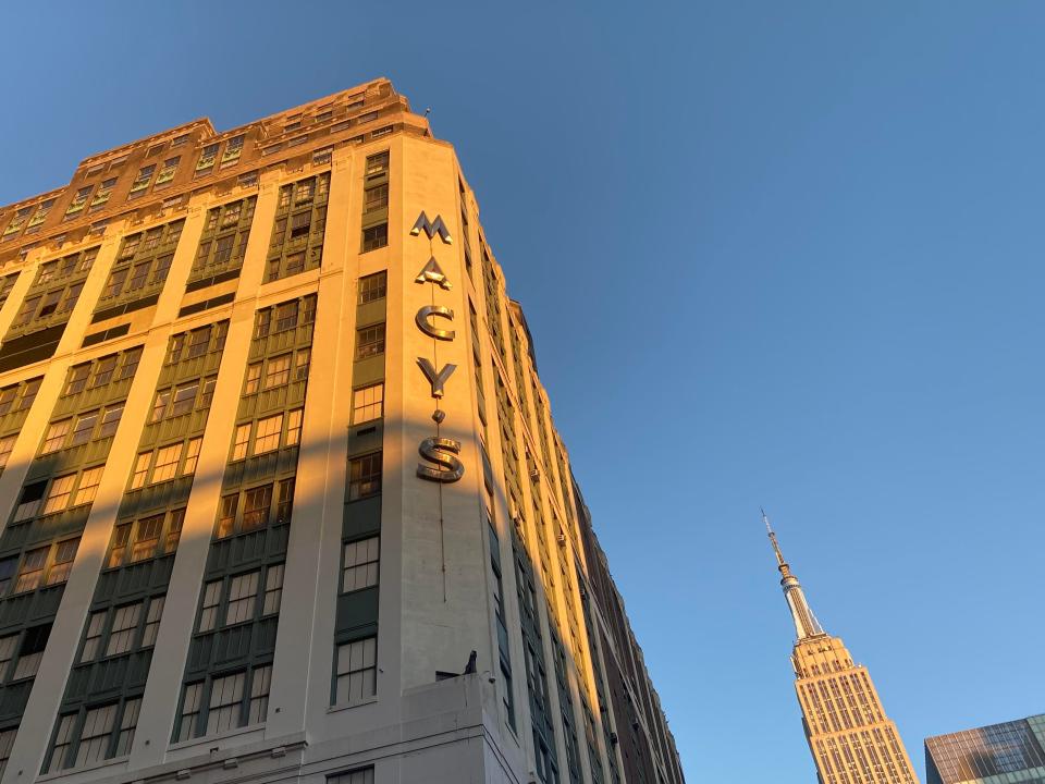 The Macy's building.