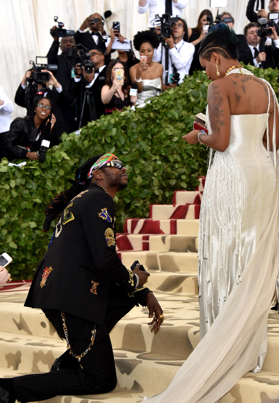 NEW YORK, NY - MAY 07:  2 Chainz (L) attends the Heavenly Bodies: Fashion & The Catholic Imagination Costume Institute Gala at The Metropolitan Museum of Art on May 7, 2018 in New York City.  (Photo by John Shearer/Getty Images for The Hollywood Reporter)