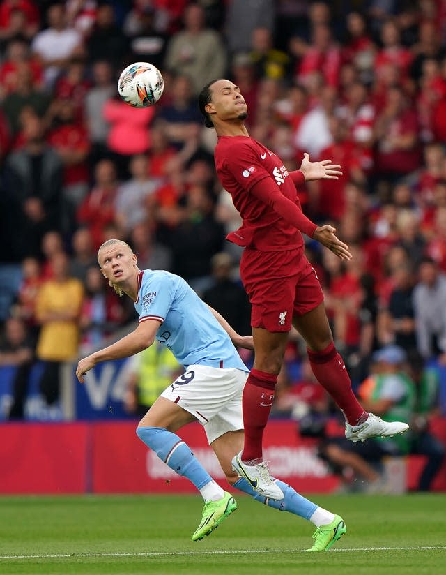 Erling Haaland and Virgil van Dijk