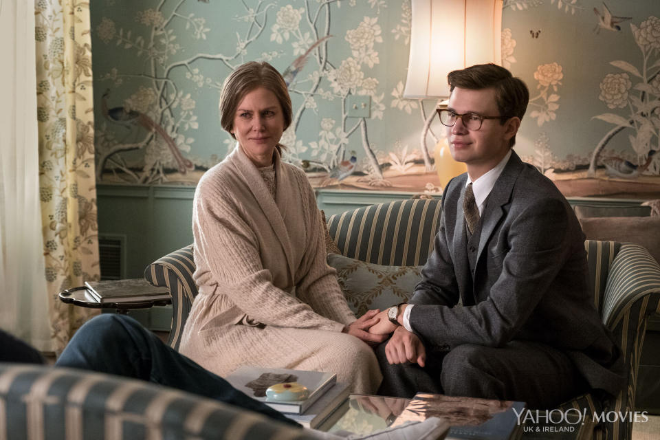 Nicole Kidman and Ansel Elgort in the first look at <i>The Goldfinch</i> - click to enlarge. (Warner Bros.)