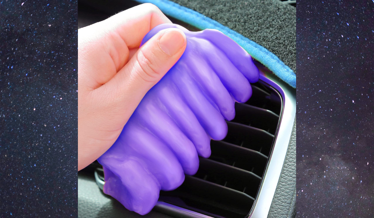 purple car cleaning gel