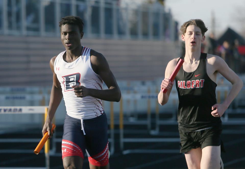 Ballard's Jamison Witt (left) and Gilbert's Carson Squiers are two excellent runners with state meet experience for the respective schools heading into the 2024 high school boys track season.