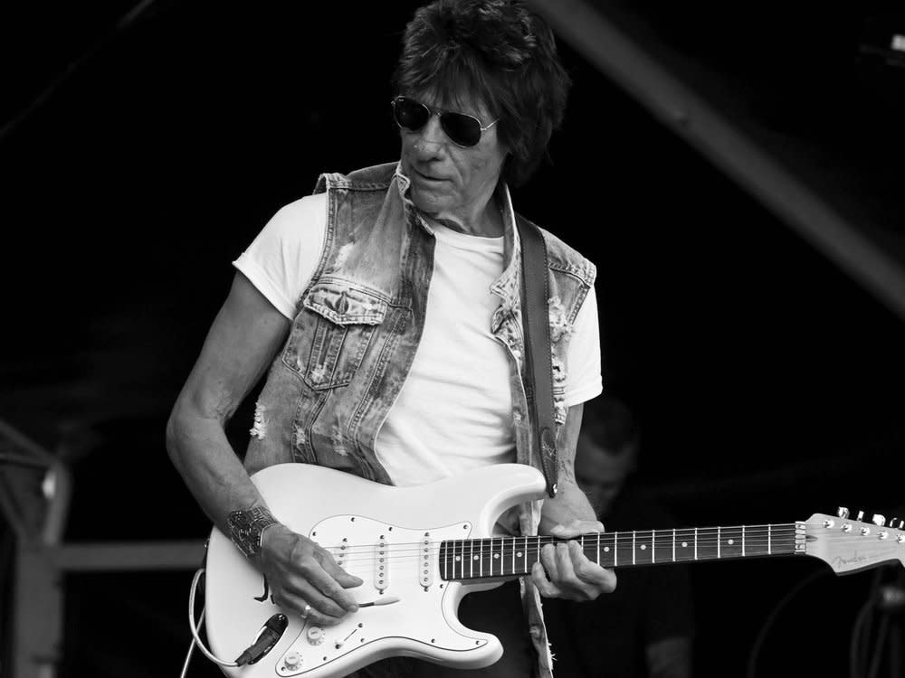 Jeff Beck während eines Auftritts im Sommer 2022. (Bild: imago images/Lehtikuva)