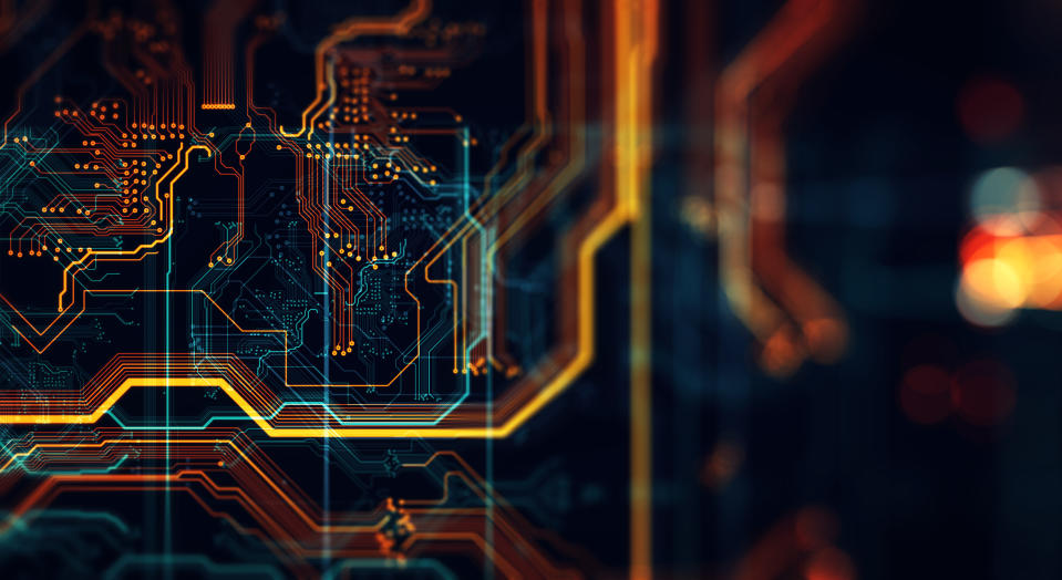 A printed circuit board.