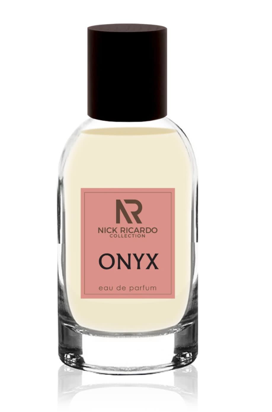 Get<a href="https://www.nickricardocollection.com/products/onyx" target="_blank" rel="noopener noreferrer"> the Nick Ricardo Collection's Onyx fragrance</a>, with notes of ginger, bergamot, lemon, spices, white pepper, basil, violet leaf, tonka bean, Tahitian vetiver and cedar, for $64.