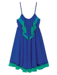 Tiered chiffon dress, $28, Love 21, forever21.com