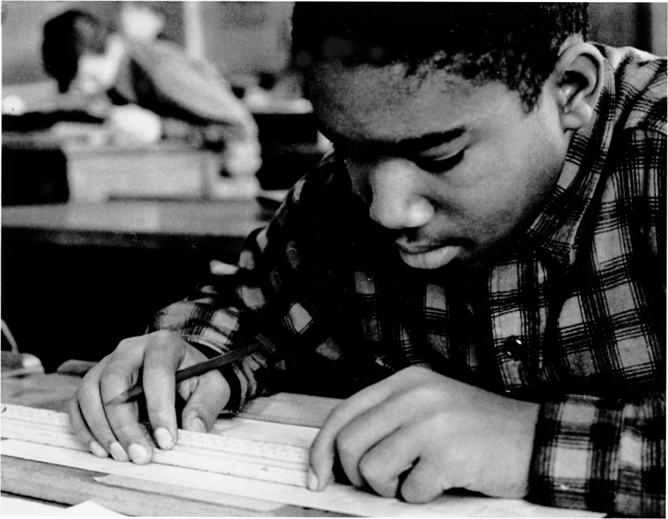 Lanny Smoot as a student at Brooklyn Technical High School.