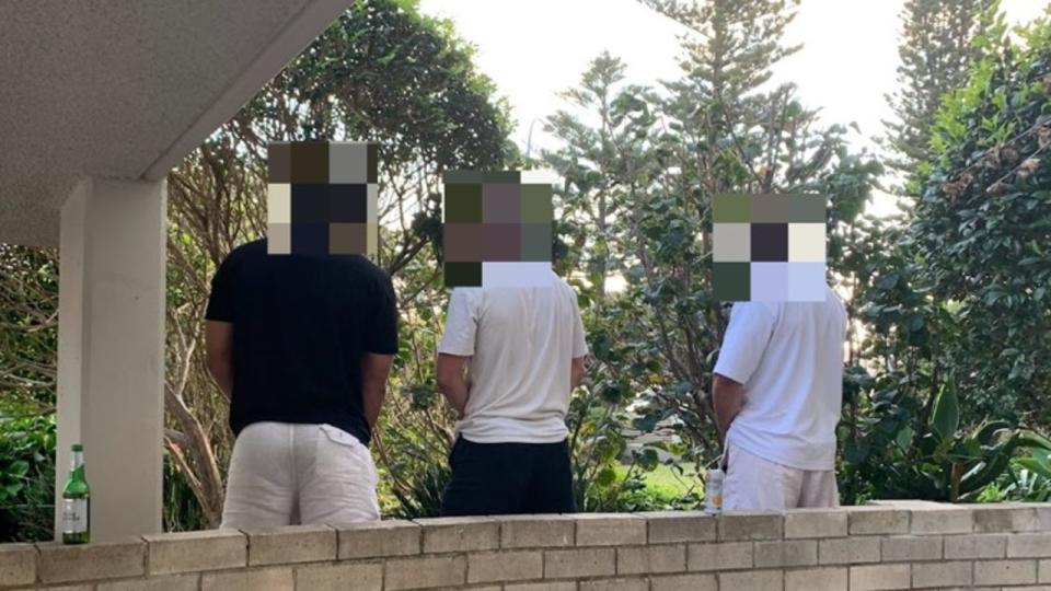 Locals are fed up with people urinating outside homes opposite East Esplanade Park at Manly Cove, Manly. Picture: Supplied