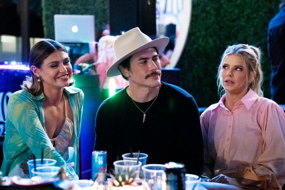 Raquel Leviss, Tom Sandoval, and Ariana Madix on "Vanderpump Rules."