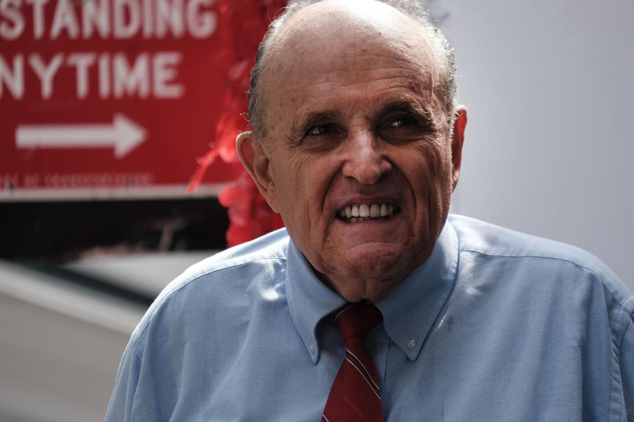 Former New York City Mayor Rudy Giuliani on June 21, 2021 in New York City. 