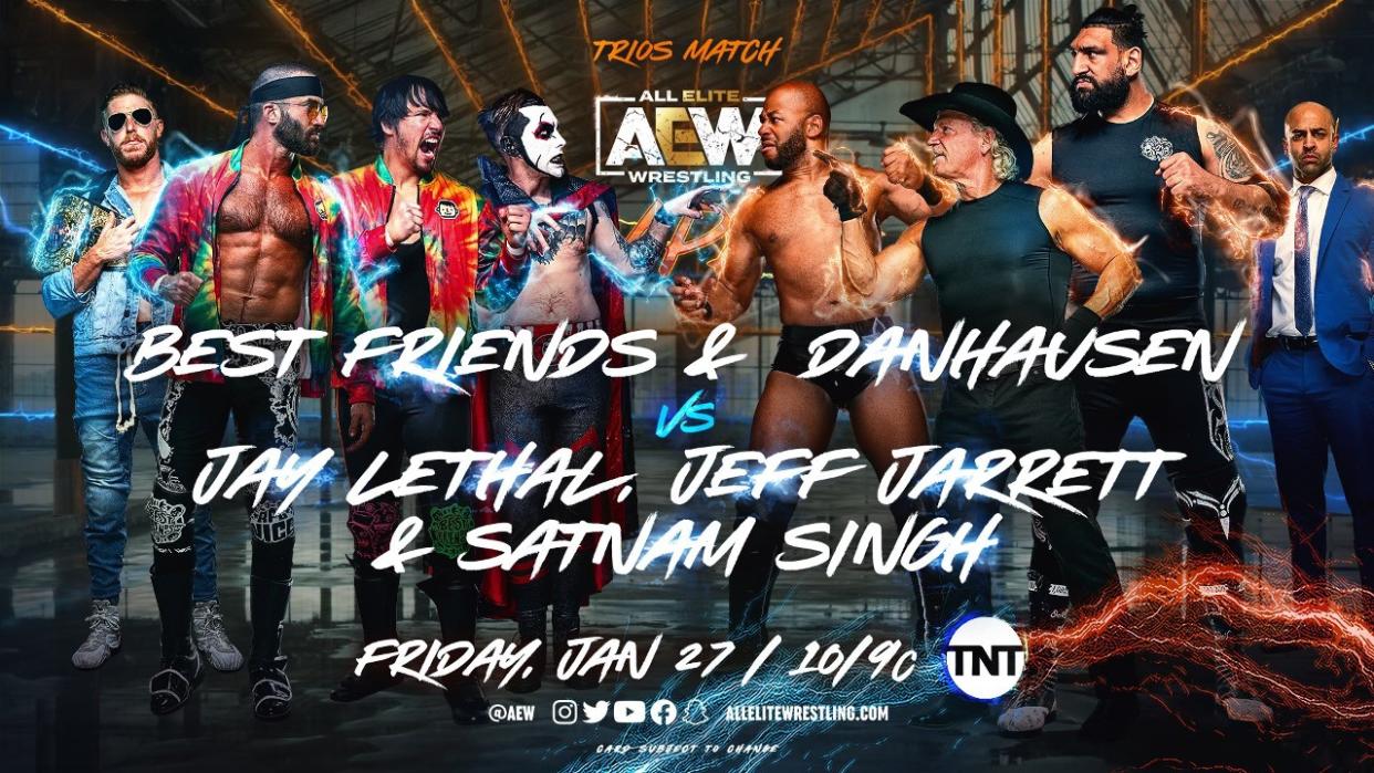 Best Friends And Danhausen To Face Lethal, Jarrett, And Singh On 1/27 AEW Rampage
