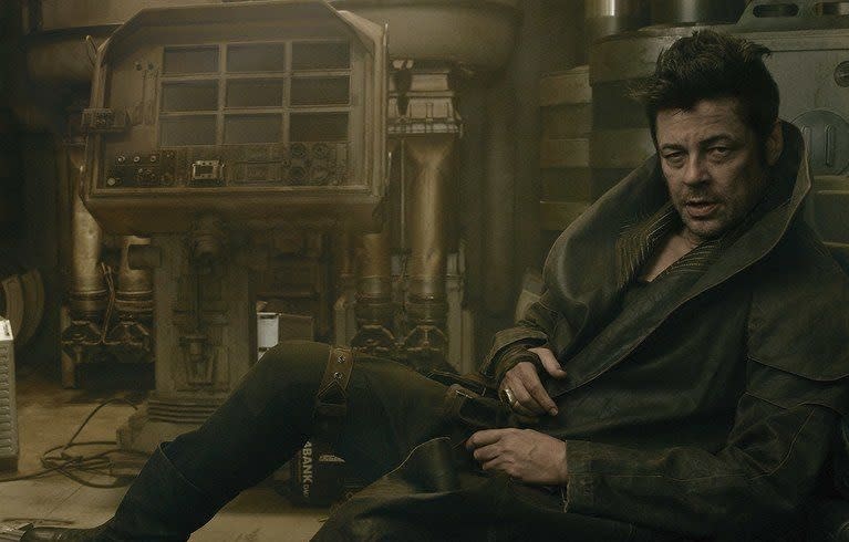 Benico Del Toro as 'DJ' (credit: Annie Liebovitz for Vanity Fair)