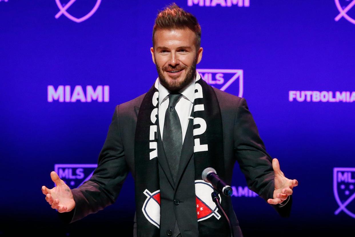 Shortlist: Former footballer David Beckham is up for a gong: Rhona Wise/ AFP/Getty