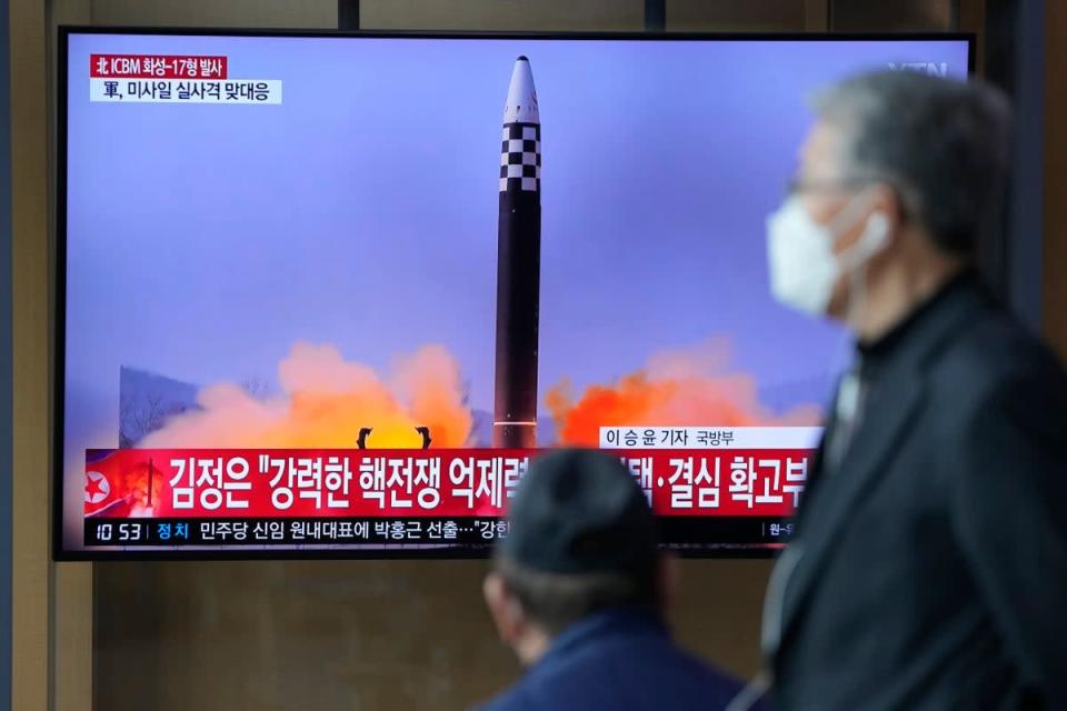 North Korea has repeatedly staged ballistic missile tests in recent years (Copyright 2022 The Associated Press. All rights reserved)