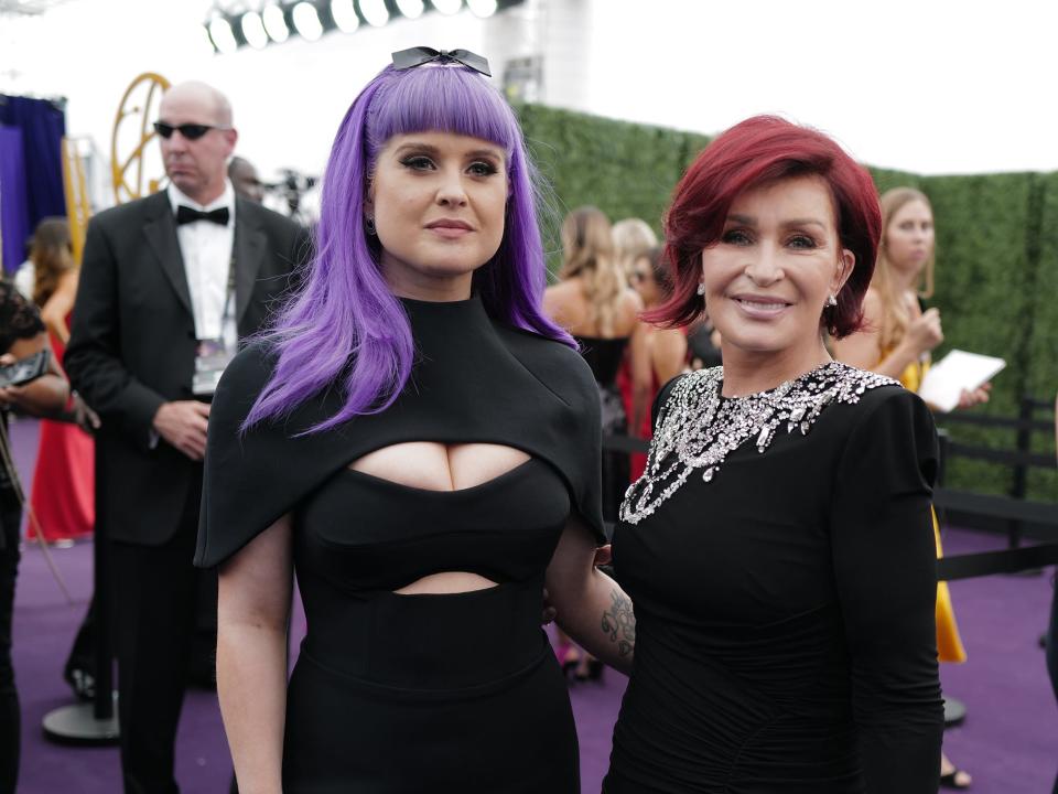 Kelly Osbourne and Sharon Osbourne at the 2019 Emmys