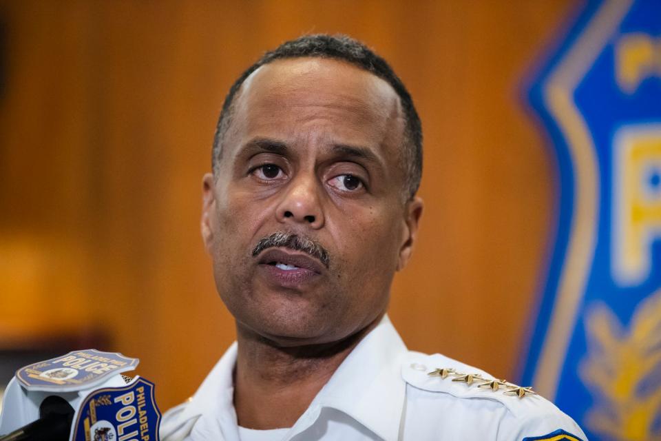 Philadelphia Police Commissioner Richard Ross speaks during a news conference on July 18, 2019.