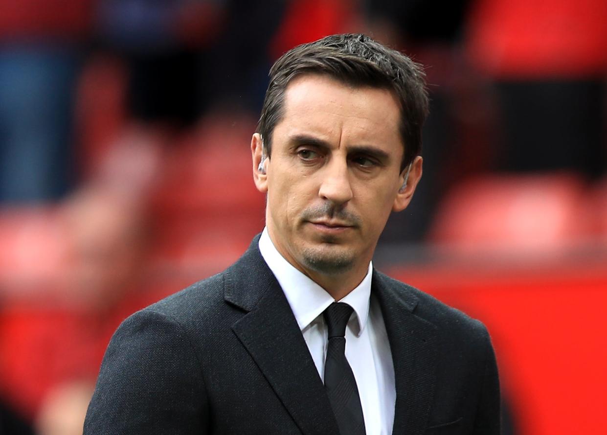 Gary Neville has called on the government to provide urgent help for struggling EFL clubs (PA)