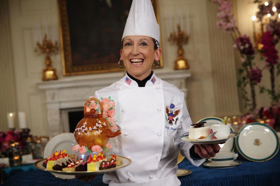 Presidents also get their own pastry chef.