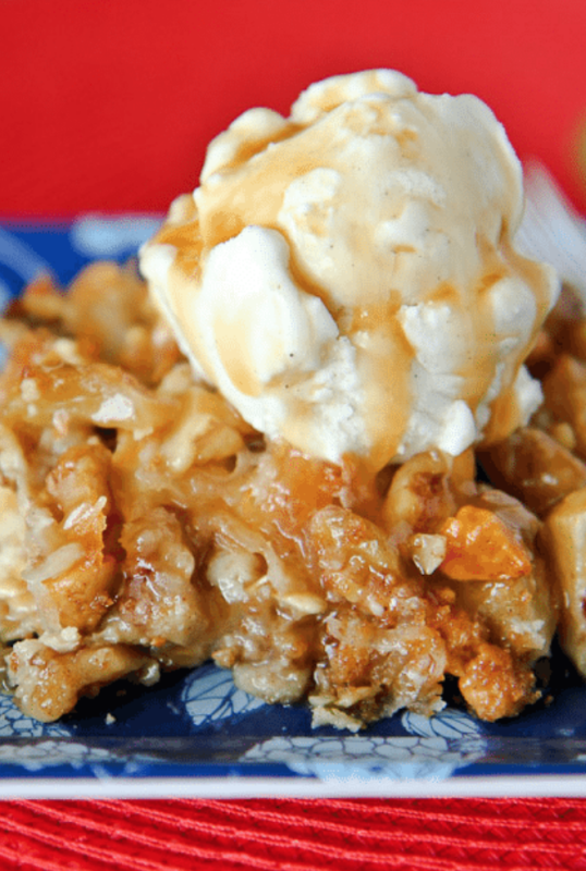<p>Love from the Oven</p><p>If you are looking for a non-pumpkin dessert for fall, this caramel-covered apple crumble fits the bill perfectly. </p><p><strong>Get the recipe: <em><a href="https://www.lovefromtheoven.com/apple-crumble-2/" rel="nofollow noopener" target="_blank" data-ylk="slk:Caramel Apple Crumble;elm:context_link;itc:0;sec:content-canvas" class="link ">Caramel Apple Crumble</a></em></strong></p>