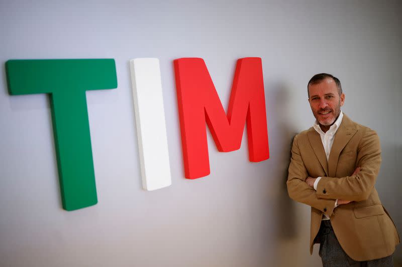 FILE PHOTO: TIM General Manager Pietro Labriola poses for a portrait in Rome