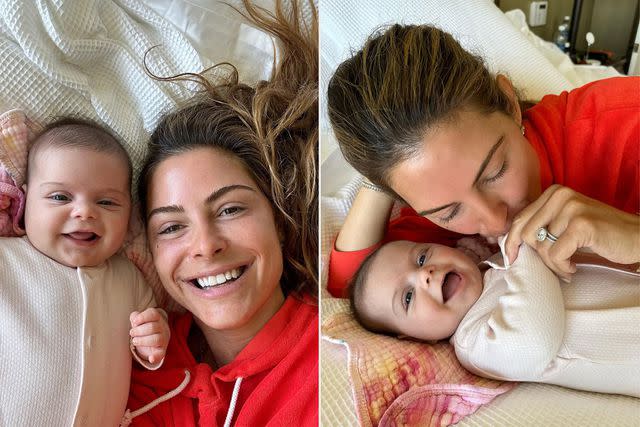 <p>mariamenounos/Instagram</p> Maria Menounos laughs with daughter Athena