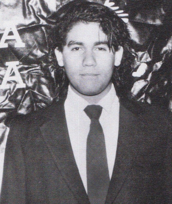 This is Pedro Lerma’s Kappa Sigma photo from the 1989 Midwestern State University Wai-Kun yearbook.