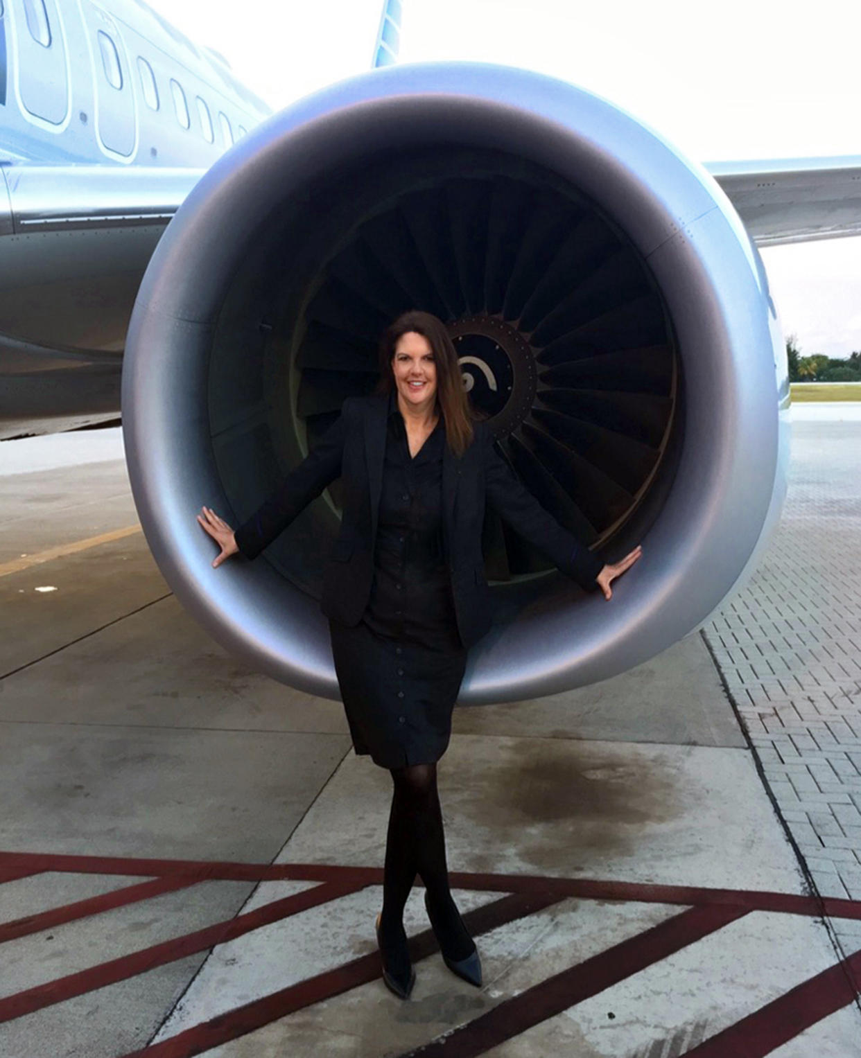 A 30-year veteran of the skies, flight attendant Julie Ann Festa is always ready for takeoff. (Courtesy Julie Ann Festa)